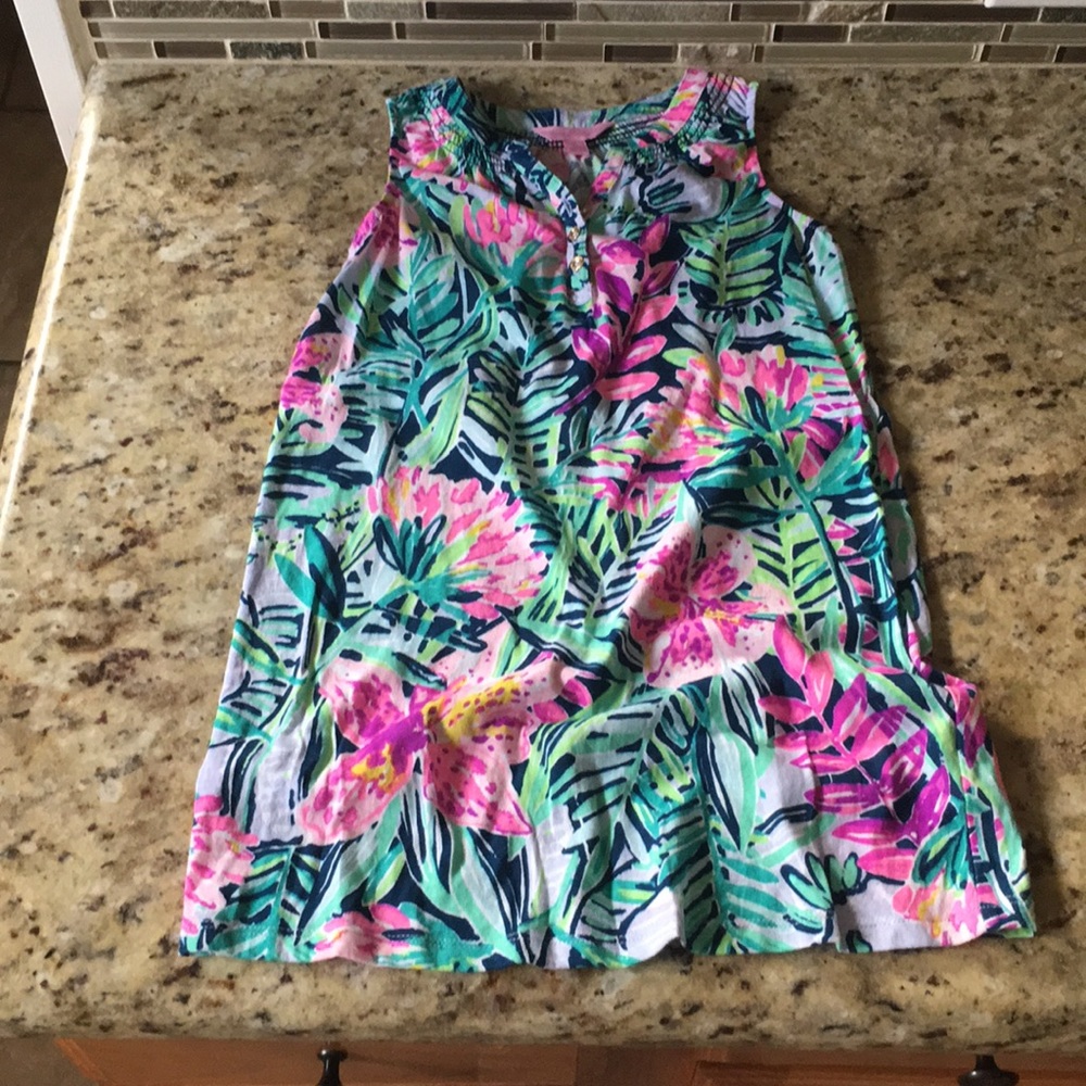 LILLY PULITZER Cotton Dress girls M or 7/8